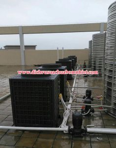 Máy bơm nhiệt khách sạn Charm Residence quận Bình Thạnh Tp HCM