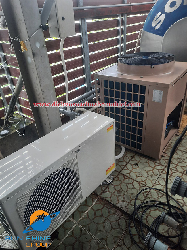 Lắp đặt bơm nhiệt nước nóng, bơm nhiệt hồ bơi tại khách sạn Trang Bông Tp Đà Lạt