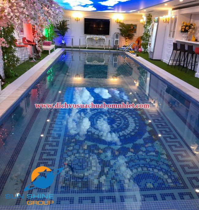 Lắp đặt bơm nhiệt nước nóng, bơm nhiệt hồ bơi tại khách sạn Trang Bông Tp Đà Lạt